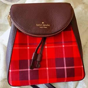 Kate Spade Leila Plaid Backpack